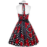 Belle Poque Audrey Hepburn Style Vintage Dresses Summer Plus Size Casual Party Robe Rockabilly Floral 50s Big Swing Retro Dress
