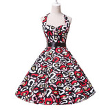 Belle Poque Audrey Hepburn Style Vintage Dresses Summer Plus Size Casual Party Robe Rockabilly Floral 50s Big Swing Retro Dress