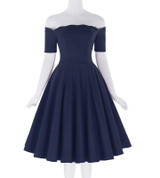 Belle Poque 2018 Women Dress Robe Vintage Off Shoulder Black Summer Dress Jurken 1950s 60s Retro Rockabilly Swing Party Dresses
