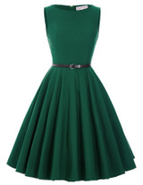 Belle Poque 2017 Women Dress Robe Vintage 50s 60s Casual Summer Party Dresses Jurken Tunic Green Blue Rockabilly Plus Size Dress