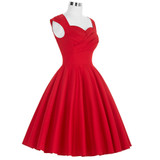 Belle Poque 2017 Red Green Women Rockabilly Dresses Cotton Sleeveless Summer Vintage 50s Style Vestidos Casual Party Tea Dresses