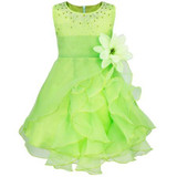 Bebe Kids Dresses Girls Summer Formal Sequins Tutu Birthday Party Dress Nice Baby Girls Clothes Bow Dress Infant Baby Clothing