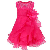 Bebe Kids Dresses Girls Summer Formal Sequins Tutu Birthday Party Dress Nice Baby Girls Clothes Bow Dress Infant Baby Clothing