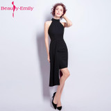 Beauty-Emily Black Mini Cocktail Dresses 2017 Sexy High New Design Formal Prom Gowns Short Mini Cocktail Party Prom Dress