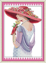 Beauty woman DMC Counted Chinese Cross Stitch Kits printed Cross-stitch set Embroidery Needlework