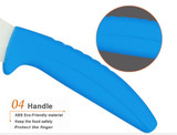 Beauty Gifts Zirconia kitchen Ceramic Knife fruit knife Set Kit 3" 4" 5" 6" inch with Blue Flower printed+ Peeler+Covers