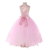 Beauty Emily 2018 Lovely Elegent Princess Flower Girls Dresses For Wedding Gowns Sleeveless Sash Bow Girl Birthday Party Dress