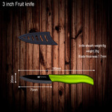 Beauty Black Blade Ceramic Knife Set 3"4"5" Fruit Utility Slicing + Ceramic Peeler New Kitchen Knives Cooking Tools Hot Selling