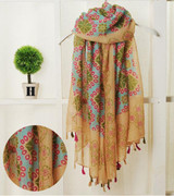 Beautiful!!Fashion Bohemian Style Warm Scarf Women Tassel Shawl and Scaves Wrap bufandas cachecol feminino Voile Scarf