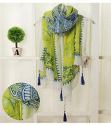 Beautiful!!Fashion Bohemian Style Warm Scarf Women Tassel Shawl and Scaves Wrap bufandas cachecol feminino Voile Scarf