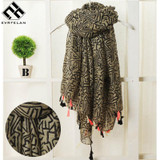 Beautiful!!Fashion Bohemian Style Warm Scarf Women Tassel Shawl and Scaves Wrap bufandas cachecol feminino Voile Scarf