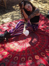 Beautiful Summer Bohemia Rectangle Shawl Beach Mat Yoga Mat