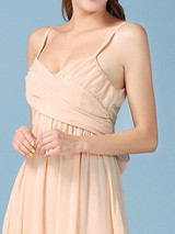 Beautiful Spaghetti Straps Maxi Dress Evening Dress
