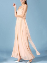 Beautiful Spaghetti Straps Maxi Dress Evening Dress