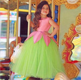 Beautiful Kids Prom Dresses Tulle Little girls Ball Gowns Arabic Style Princess Scoop Cheap Flower Girl Dresses For Weddings