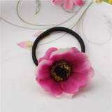 Beautiful Fabric Flower Rubber Headbands Gum for Hair Summer Style Hair Accessories Hair Ring Women Elastic Hair Bands