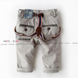 new 2014 spring autumn children pants baby clothing Male child overall baby bib pants casual baby boys pants kids clothes