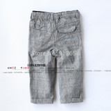 new 2014 spring autumn boys pants kids clothes child casual pants baby boys gray plaid pants