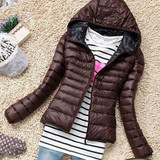 New 2014 Fashion Ladies Down Short Design Coat Winter Cotton-padded Jacket Women Slim Solid Zipper Outerwear DF-081