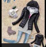 New 2014 Fashion Ladies Down Short Design Coat Winter Cotton-padded Jacket Women Slim Solid Zipper Outerwear DF-081