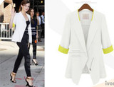 New 2014 European Women Blazers Autumn Casual Elegant Solid Slim Style Women Blazers D9200