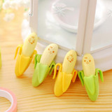 NEW 1pcs Cute Banana-shaped Pencil Eraser Rubber Novelty Kids School Stationery Gift Office &amp; School special stationery