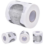 New 1Pcs Donald Trump Humour Toilet Paper Roll Novelty Funny Gag Gift Dump with Trump