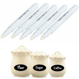 New 1pc White Ink Liquid Chalk Marker Pen for Chalkboard Blackboar Glass Window School Home Office Arts Crafts Painting Supplies