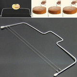 New 1Pc Stainless Steel Adjustable Wire Cake Slicer Leveler Slices Cake Cutter Tool Kitchen Gadgets Baking Accessories
