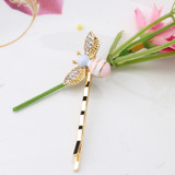 New 1PC Cute Bee Rhinestone Barrette Girls Hair Accessories Hair Clip Lovely Hairpin Hair Ornaments