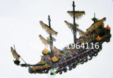 New 16042 Pirates series The silent mary model Building Blocks Compatible 71042 Classic Ship-styling education Toy for children