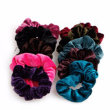 New 10pcs Women Lady Hair Band Velvet Elastic Ponytail Tie Bow Rubber Bobbles Lovely