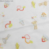 New 10pcs 100% Cotton Gauze Baby Feeding Towel Nursing Bibs Newborn Infant Cartoon Face Hand Bathing Towel Square Handkerchief