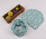 New 100% Cotton Baby Hat Scarf Set Nice Camo Print Kids Children Skullies Hats Child Cap Scarf Baby Girl Boy Beanies Accessories