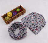 New 100% Cotton Baby Hat Scarf Set Nice Camo Print Kids Children Skullies Hats Child Cap Scarf Baby Girl Boy Beanies Accessories