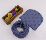 New 100% Cotton Baby Hat Scarf Set Nice Camo Print Kids Children Skullies Hats Child Cap Scarf Baby Girl Boy Beanies Accessories