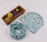 New 100% Cotton Baby Hat Scarf Set Nice Camo Print Kids Children Skullies Hats Child Cap Scarf Baby Girl Boy Beanies Accessories