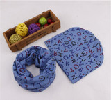 New 100% Cotton Baby Hat Scarf Set Nice Camo Print Kids Children Skullies Hats Child Cap Scarf Baby Girl Boy Beanies Accessories