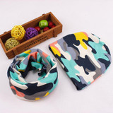 New 100% Cotton Baby Hat Scarf Set Nice Camo Print Kids Children Skullies Hats Child Cap Scarf Baby Girl Boy Beanies Accessories