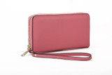 New 100% Genuine Leather Women Wallet Fashion High Quality Multifunction standard Purse with wrist