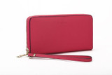 New 100% Genuine Leather Women Wallet Fashion High Quality Multifunction standard Purse with wrist
