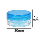 New 10 Pcs Random Color Plastic Cosmetic Box Empty Jar Nail Art Cosmetic Storage Cord Round Bottle 5g Makeup Transparent Pots BS