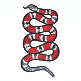 New 1 Pcs large Stickers For Clothes Patches snake mbroidery Patch DIY Patches For Clothing Applique Embroidery Flower Patches