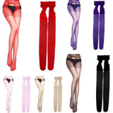 New 1 Pair Hot Sexy Women Spandex Autumn Winter Tights Open Crotch Crotchless Sheer Seamless Pantyhose Silk Stockings