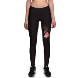 NEW 0014 Sexy Girl Alice in Wonderland Cheshire Cat Toothless Prints High Waist Workout Fitness Women Leggings Pants Plus Size