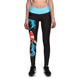 NEW 0014 Sexy Girl Alice in Wonderland Cheshire Cat Toothless Prints High Waist Workout Fitness Women Leggings Pants Plus Size