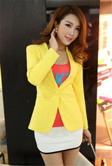 New  Women Blazer Spring Slim Top Elegant Double Breasted Short Design Plus Size Blazer Suit Female Suit & Women Work Wear
