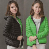New  Winter Two Side Women 90% White Duck Down Jacket Women's Hooded Ultra Light Down Jackets Warm Winter Coat Parkas116
