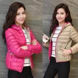 New  Winter Two Side Women 90% White Duck Down Jacket Women's Hooded Ultra Light Down Jackets Warm Winter Coat Parkas116