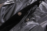 New  Winter Trench Coat jaqueta couro Ladies Brand Luxury Velvet Collar Long PU Leather Jacket Women Blazer Free Shipping